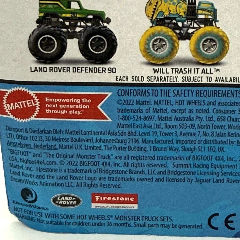 New Hot Wheel Mattel Monster Garbage Truck 1:64 Will Trash It All Metal Die Cast